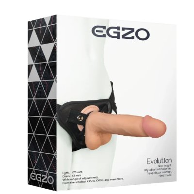Страпон женский EGZO Evolution STR004 ( 19 см х 4,5 см )