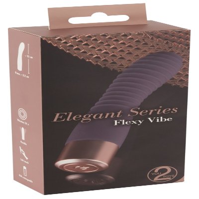 Ребристый вибратор с 10 режимами вибрации Elegant Flexy Vibe