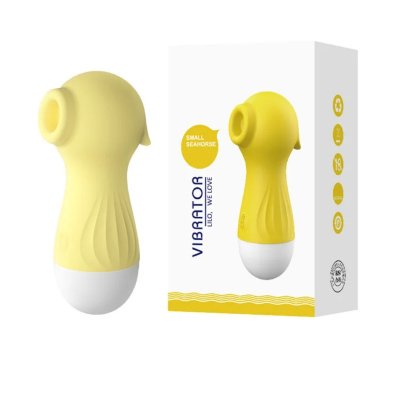 Вакуумный стимулятор "Sexy Seahorse", 10 режимов, цвет жёлтый