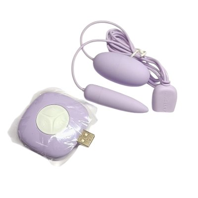 Набор вибропуля и виброяйцо "Double shock", фиолетовый, 10 режимов
