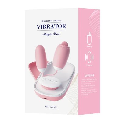 Набор вибраторов "Magic box", 10 режимов вибрации, цвет розовый