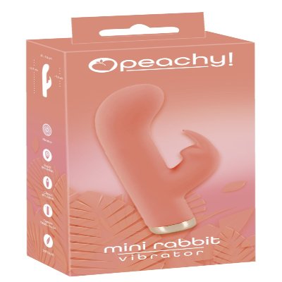 Вибратор-кролик Mini Rabbit Vibrator персикового цвета