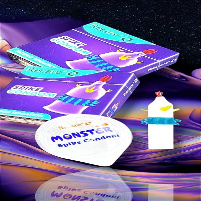 Презерватив Recare Spike Condon с шипами и дополнительными усиками (упаковка 1шт)