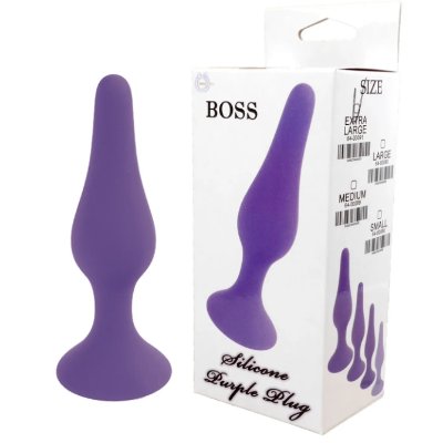 Анальный плаг Silicone Plug Purple - Large