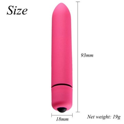 Компактный мини вибратор, ВиброПуля с 10 режимами вибрации розовый
