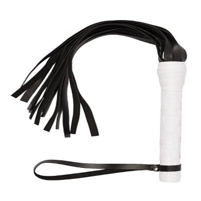 Флогер VIP Leather Flogger, White