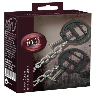 Подвески-зажимы с цепочкой на соски