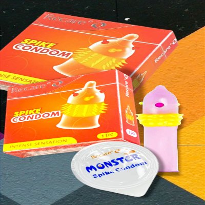 Презерватив Recare Spike Condon с усиками и пупырышками (упаковка 1шт)