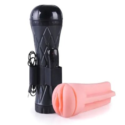 Вагина - мастурбатор с вибрацией Boss Series: Vibrating Vagina cyber skin - Latarka, BS6000025