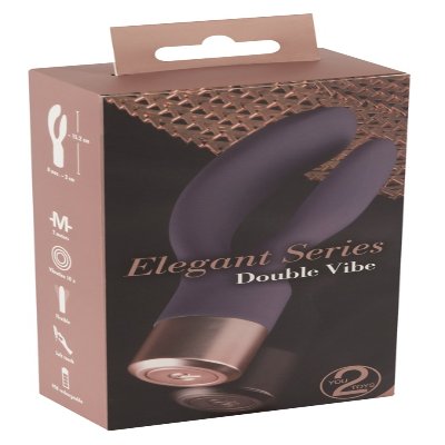 Вибратор кролик с 10 режимов вибрации Elegant Series Double Vibe