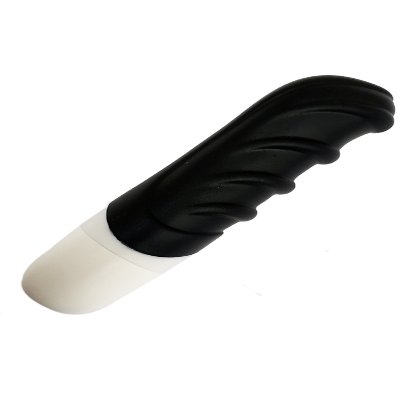 Вибратор мини с выраженным рельефом в виде складочек AMOR VIBRATOR RAMBO Black (Приложение НЕ Функционирует!)