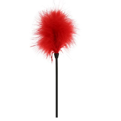 Щекоталка с перьями «Love tickler», цвет красный