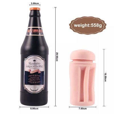Мастурбато- вагина бутылка "Sonya Beer Bottle" без вибрации телесный