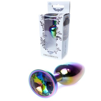 Анальная пробка Boss Series - Jewellery Multicolour PLUG Clear S