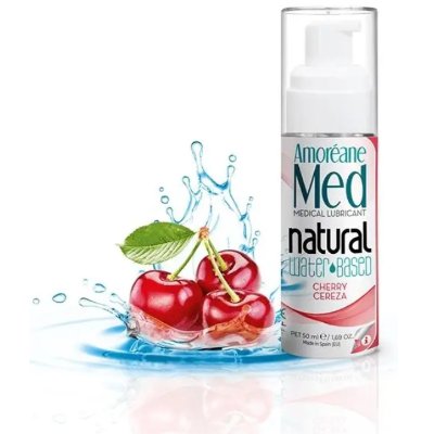Гель-любрикант AM. Cherry Water Based Lubricant с фитопланктоном, 50 мл