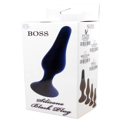 Анальный плаг Silicone Plug Black - Large