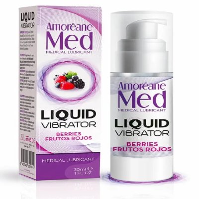 Стимулирующий лубрикант от Amoreane Med: Liquid vibrator - Berries ( жидкий вибратор ), 30 ml