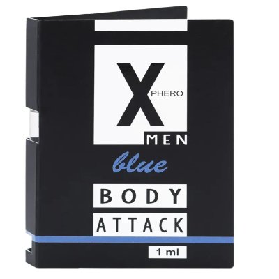 Духи с феромонами для мужчин X phero Men Blue Body Attack, 1 ml