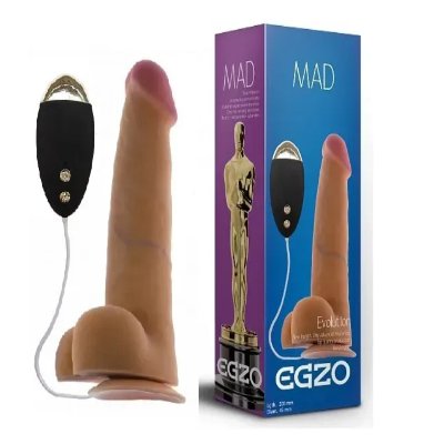 Вибратор на присоске EGZO Ciberskin DVR001 ( 20 см х 4,5 см )