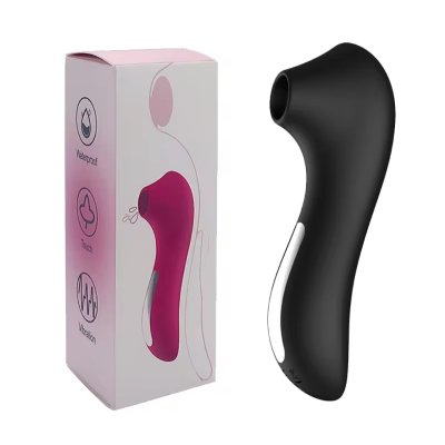 Вакуумный стимулятор для клитора "Little tourist", цвет чёрный