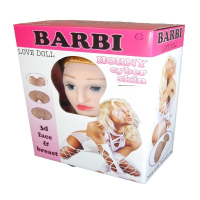 Надувная кукла " BARBI- 3D " с вставкой из киберкожи и вибростимуляцией