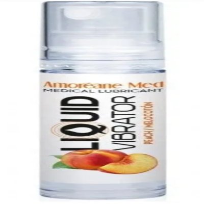 Стимулирующий лубрикант от Amoreane Med: Liquid vibrator - Peach ( жидкий вибратор ), 10 ml