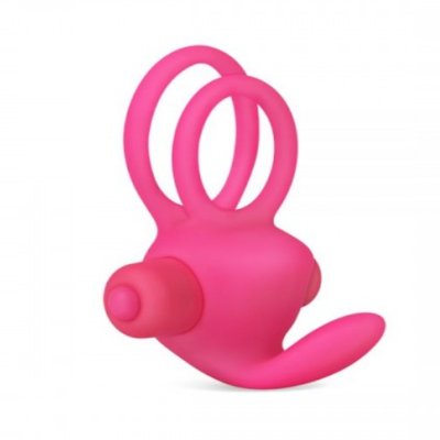 Эрекционное виброкольцо Power Clit Cockring, Pink