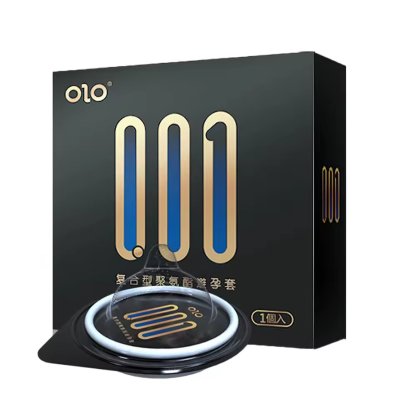 Сверхтонкие презервативы OLO 001 полиуретановые (не содержащие латекс), 1 презерватив в упаковке
