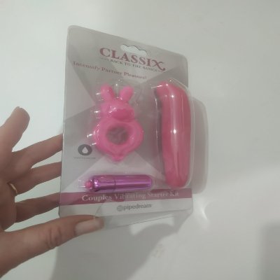(ЛОПНУВШИЙ БЛИСТЕР) Набор 3в1 CLASSIX Couples Vibrating Starter Kit (мини вибратор, эрекционное кольцо, вибро пуля)