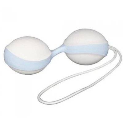 Вагинальные шарики Amor Gym Balls white-blue