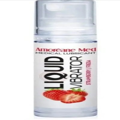 Стимулирующий лубрикант от Amoreane Med: Liquid vibrator - Strawberry ( жидкий вибратор ), 10 ml