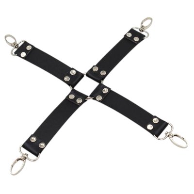 Коннектор БДСМ, цвет чёрный, кожзаменитель