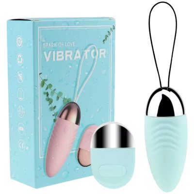Вагинальне виброяйцо с пультом ДУ "Gladiator", 10 режимов вибрации, цвет мятный
