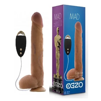 Вибратор на присоске EGZO Ciberskin DVR005 ( 24 см х 5 см )