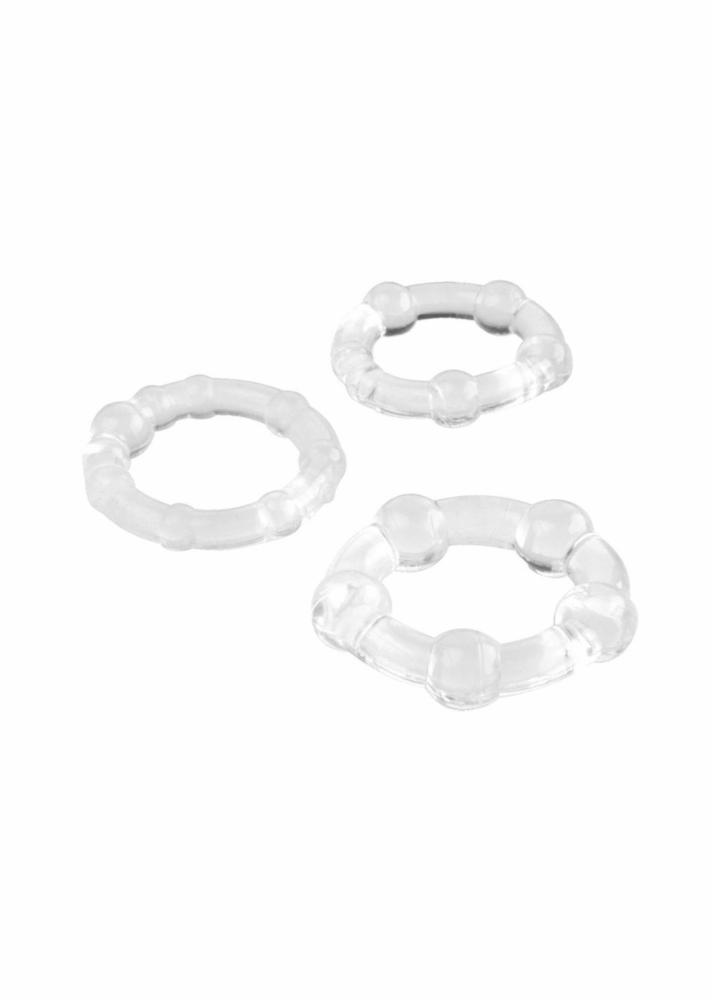 Набір ерекційних кілець - Triple C-Ring Set Clear