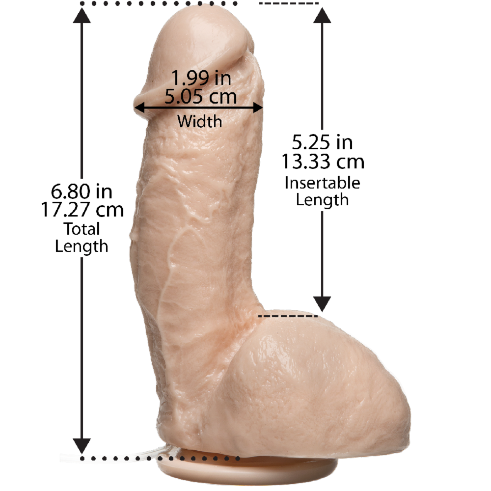 Фалоімітатор, що кінчає Doc Johnson The Amazing Squirting Realistic Cock, ПВХ, діаметр 5,1см