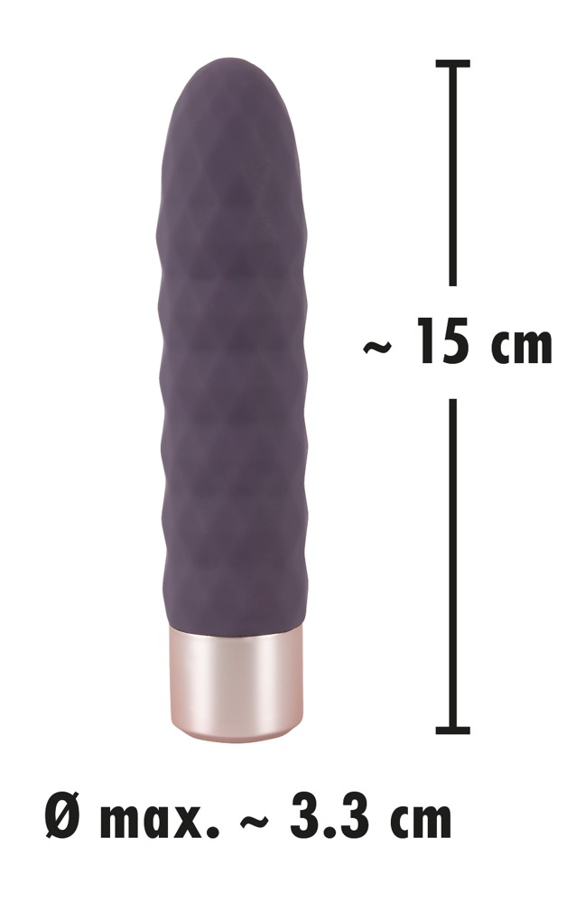 Экстравагантный вибратор с 10 режимами вибрации Elegant Diamond Vibe