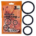 Ерекційні кільця - Silicone Cock Ring Set, 3 шт. - мініатюра 3