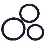 Ерекційні кільця - Silicone Cock Ring Set, 3 шт. - мініатюра 2