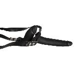 Страпон - Double Strap On Black Silicone - мініатюра 3