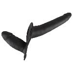 Страпон - Double Strap On Black Silicone - мініатюра 6