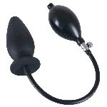 Анальна пробка - True Black Inflatable Anal Plug - мініатюра 3