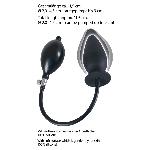 Анальна пробка - True Black Inflatable Anal Plug - мініатюра 6