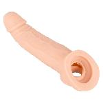 Подовжуюча насадка - Nature Skin Penis Sleeve With Extension - мініатюра 2