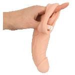 Подовжуюча насадка - Nature Skin Penis Sleeve With Extension - мініатюра 5