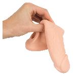 Подовжуюча насадка - Nature Skin Penis Sleeve With Extension - мініатюра 6