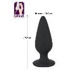 Анальна пробка - Black Velvets Heavy Plug Small - мініатюра 6