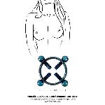 Затискачі для сосків - Bad Kitty Nipple Jewellery Blue - мініатюра 6