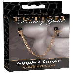 Затискачі для сосків - FFS Gold Chain Nipple Clamps - мініатюра 1