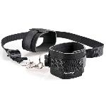 Бондажний набір - FFS Cuff & Tether Set Black - мініатюра 3